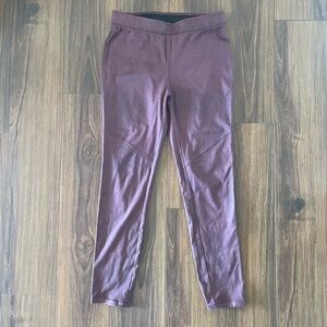 Free People Vegan Suede Moto Leggings – Wine / Maroon – Size 27